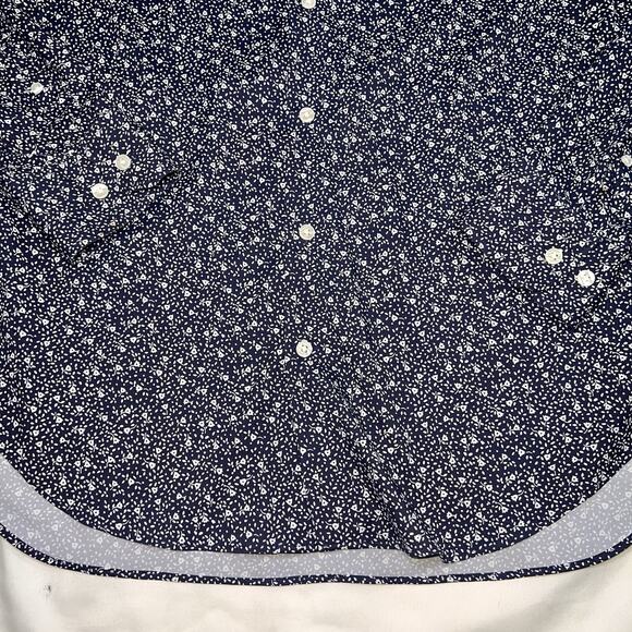 Bonobos Performance Shirt Mens Size L Blue Flora Slim Fit Nylon Blend Button L/S - Picture 3 of 13